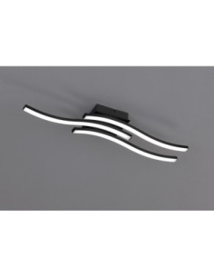 Plafonnier Led intégrée 3x500 lumens - Trio - Route III noir Leluminaireled.com