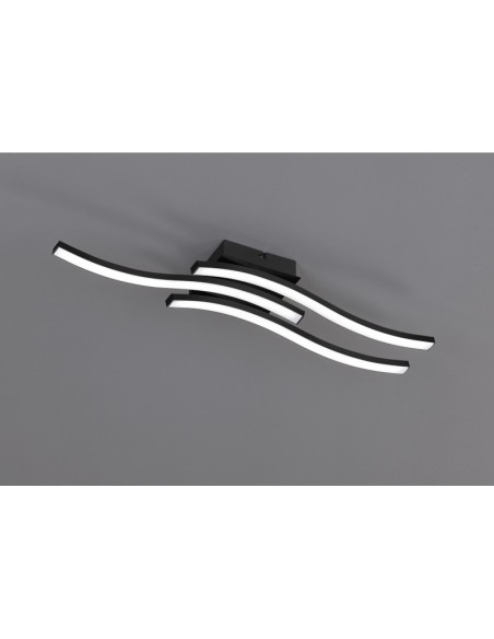 Plafonnier Led intégrée 3x500 lumens - Trio - Route III noir Leluminaireled.com