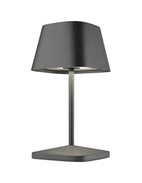 Lampe de table autonome rechargeable induction anthracite - Villeroy&Boch - Neapel Leluminaireled.com