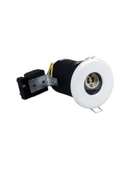 Support spot Led encastrable étanche GU10 fixe rond blanc - Optonica Leluminaireled.com