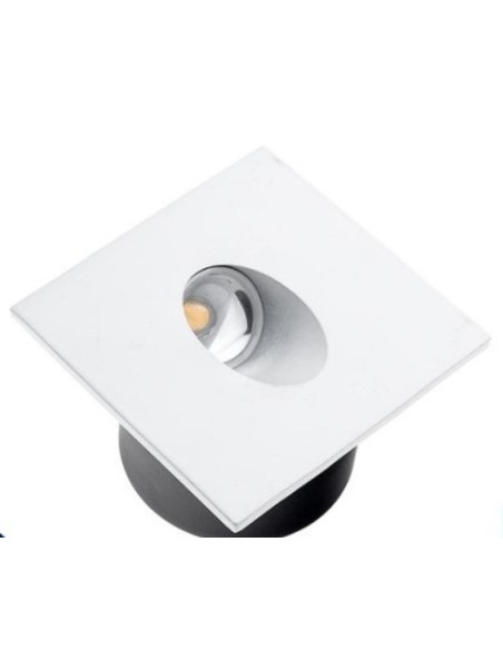 Encastré de balisage Led bas de mur carré orienté bas - Optonica Leluminaireled.com