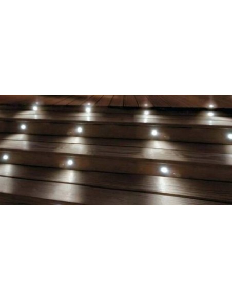 Encastré de balisage Led bas de mur carré orienté bas - Optonica Leluminaireled.com