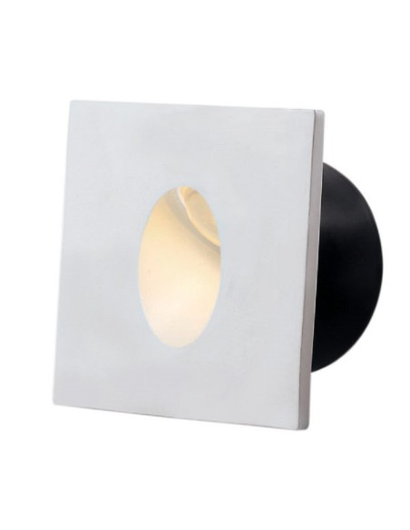 Encastré de balisage Led bas de mur carré orienté bas - Optonica Leluminaireled.com