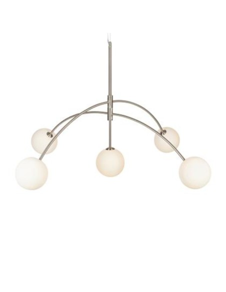 Suspension 5 points lumineux chrome - Markslöjd - Heaven Leluminaireled.com
