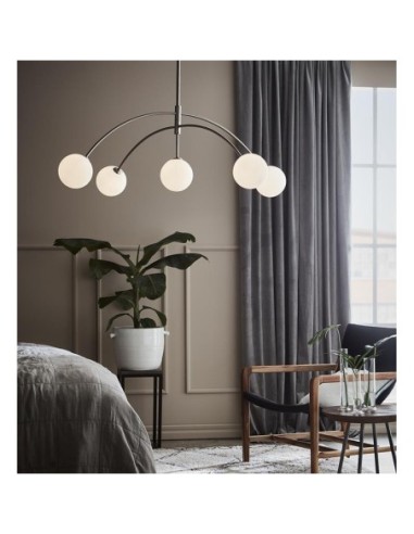 Suspension 5 points lumineux chrome - Markslöjd - Heaven Leluminaireled.com