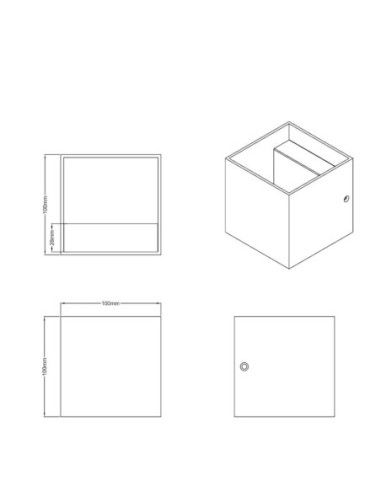 Applique  Led murale intérieure  éclairage haut/bas blanche - Trio - Louis Leluminaireled.com