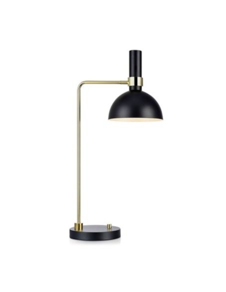 Lampe de table Led dimmable design Monika Mulder noire et laiton- Markslöjd - Larry Leluminaireled.com