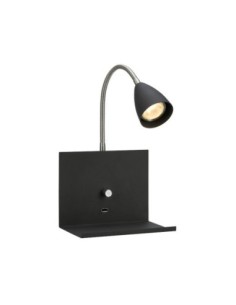 Applique Led USB variateur intégré noire - Markslöjd - Logi Leluminaireled.com