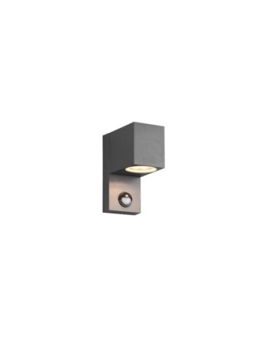 Applique extérieure aluminium avec détecteur carrée - Trio - Roya Leluminaireled.com