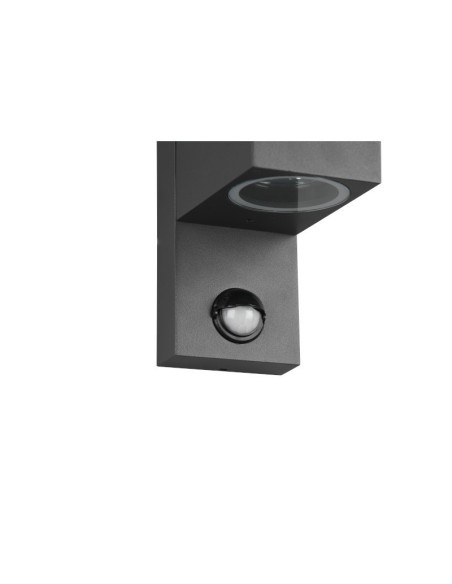 Applique extérieure aluminium avec détecteur carrée - Trio - Roya Leluminaireled.com