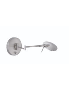 Applique Led  métal  intensité lumineuse variable nickel mat  - Trio - Kazan Leluminaireled.com