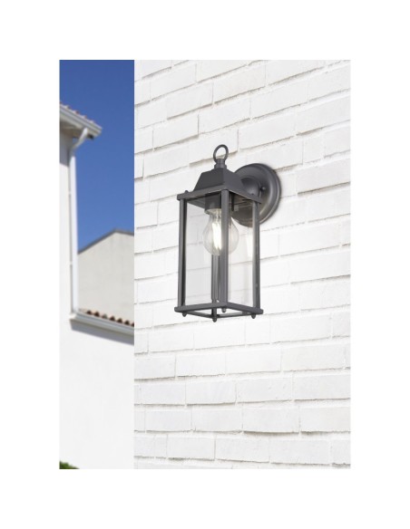 Applique murale extérieure culot E27 anthracite - Trio - Olona Leluminaireled.com