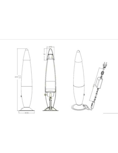 Lampe d\'ambiance vintage rouge - Trio - Lava Leluminaireled.com