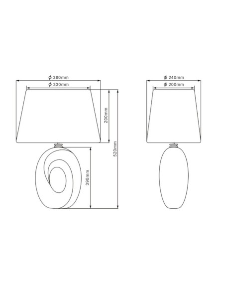 Lampe de table Led GM - Trio - Taba Leluminaireled.com