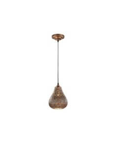 Suspension Led style oriental culot E14 cuivre - Trio - Jasmin Leluminaireled.com