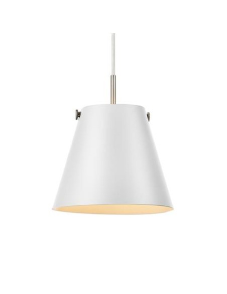 Suspension Led design scandinave métal culot E27 blanche - Markslöjd - Tribe Leluminaireled.com