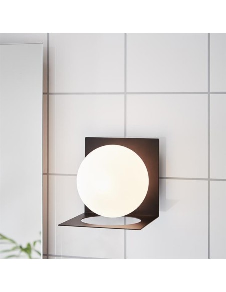 Applique Led murale étanche design Joakim Thedin noire - Markslöjd - Zenit Leluminaireled.com