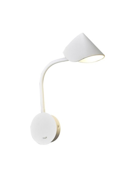 Applique murale Led liseuse orientable blanche - Mantra - Goa Leluminaireled.com