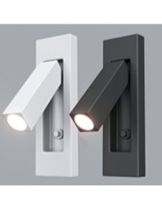 Applique murale Led semi-encastrée éclairage orientable blanche - Mantra - Gokova Leluminaireled.com 2