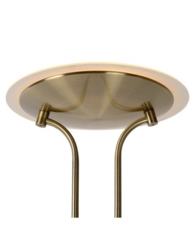 Lampadaire Led dimmable avec liseuse bronze - Lucide - Champion Leluminaireled.com