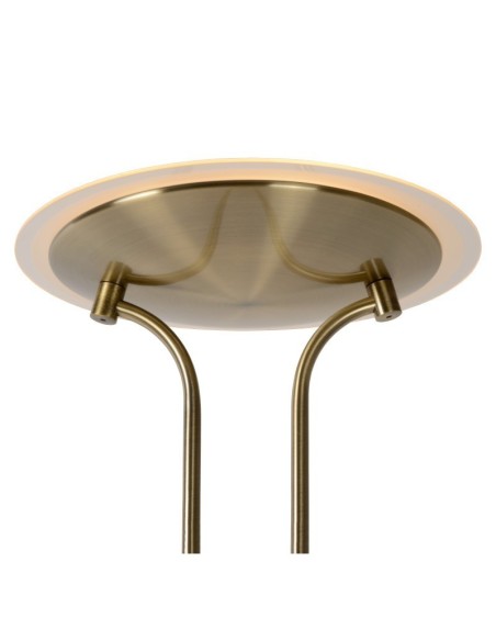 Lampadaire Led dimmable avec liseuse bronze - Lucide - Champion Leluminaireled.com