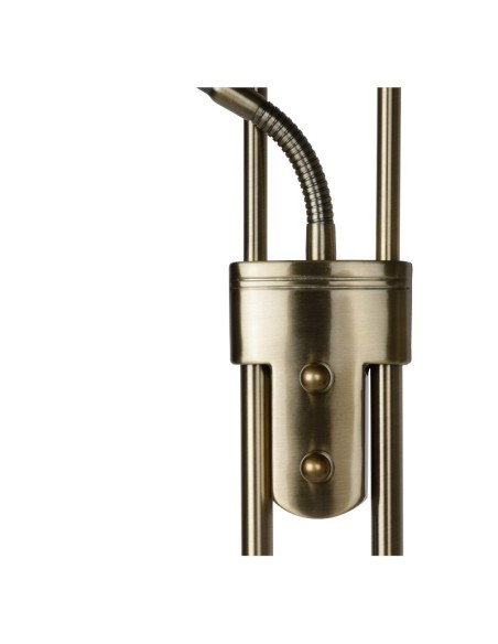 Lampadaire Led dimmable avec liseuse bronze - Lucide - Champion Leluminaireled.com