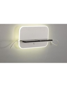 Applique murale intérieure Led avec prises USB blanche - Mantra - Lanzarote Leluminaireled.com 2