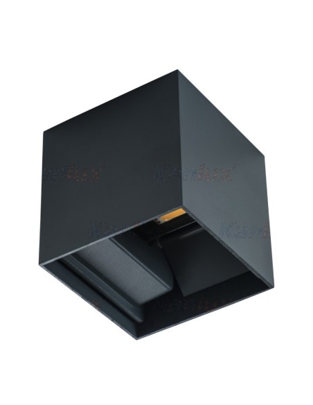 Applique extérieure carrée couleur graphite Led intégré  - Kanlux - Reka Leluminaireled.com
