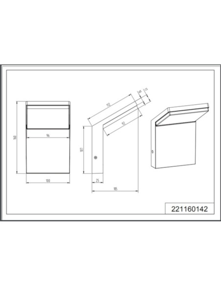 Applique  Led murale extérieure IP54 8W avec ou sans détecteur- Trio - Pearl Leluminaireled.com