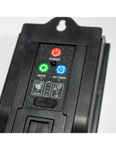 Guirlande lumineuse étanche cable 10 ampoules cordon jute solaire - New Garden - Okinawa Leluminaireled.com