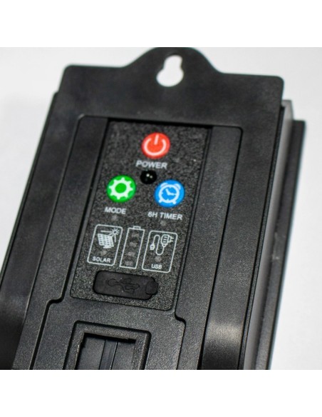 Guirlande lumineuse étanche cable 10 ampoules cordon jute solaire - New Garden - Okinawa Leluminaireled.com