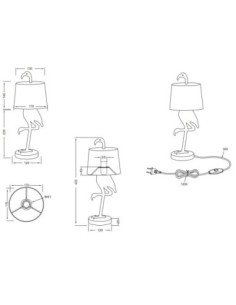 Lampe de table Led dorée - Trio - Lola Leluminaireled.com 2