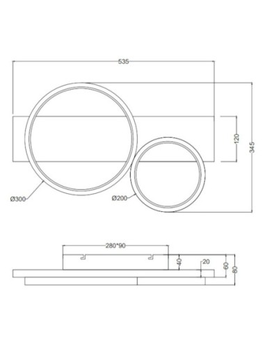 Plafonnier Led intégrée luminosité variable - Trio - Medera II Leluminaireled.com