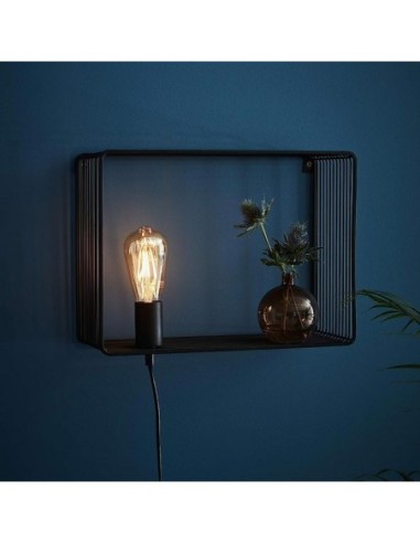 Applique Led noire culot E27 - Markslöjd - Shelf Leluminaireled.com