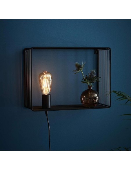 Applique Led noire culot E27 - Markslöjd - Shelf Leluminaireled.com