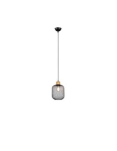 Suspension Led métal et bois culot E27 18 cm - Trio - Calimero Leluminaireled.com