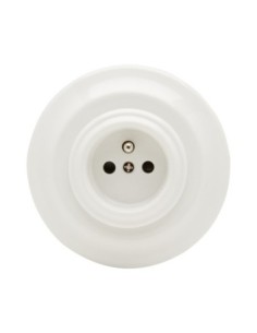 Prise de courant rétro porcelaine - Girard-Sudron - Rétro Charm Leluminaireled.com 2