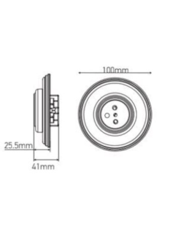 Prise de courant rétro porcelaine - Girard-Sudron - Rétro Charm Leluminaireled.com