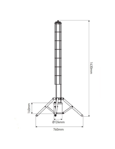 Eclairage de chantier tubulaire - Girard Sudron -  Lassen Leluminaireled.com