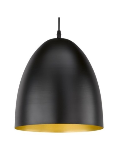 Suspension Led  style industriel métal noir - Fischer & Honsel - Poncho Leluminaireled.com