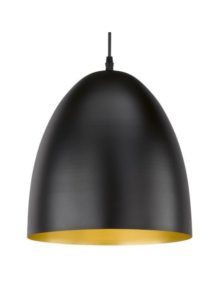 Suspension Led  style industriel métal noir - Fischer & Honsel - Poncho Leluminaireled.com