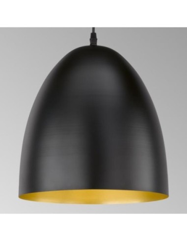 Suspension Led  style industriel métal noir - Fischer & Honsel - Poncho Leluminaireled.com