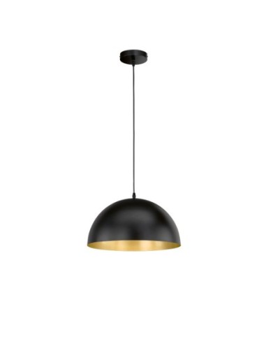Suspension Led  style industriel métal noir - Fischer & Honsel - Poncho Leluminaireled.com