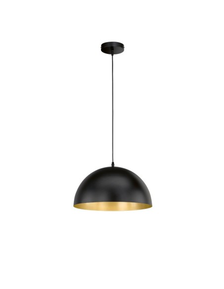 Suspension Led  style industriel métal noir - Fischer & Honsel - Poncho Leluminaireled.com