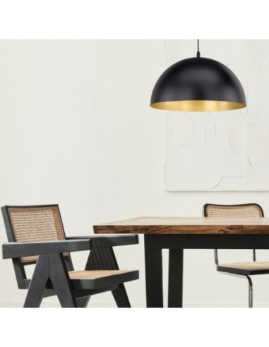 Suspension Led  style industriel métal noir - Fischer & Honsel - Poncho Leluminaireled.com