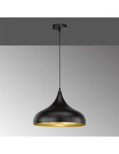 Suspension Led  style industriel métal noir - Fischer & Honsel - Poncho Leluminaireled.com