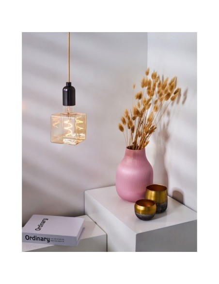 Ampoule décorative Led Ice Cube à filament E27 ambrée - Girard-Sudron Leluminaireled.com