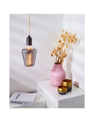 Ampoule Led décorative filament torsadés Ballet E27 120 4 W fumée - Girard-Sudron Leluminaireled.com