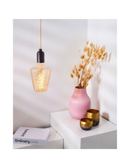 Ampoule Led décorative filament torsadés Ballet E27 120 4 W ambrée - Girard-Sudron Leluminaireled.com