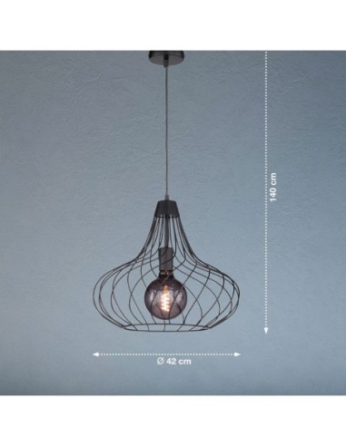 Suspension Perle noire Fischer & Honsel dimensions dessin technique